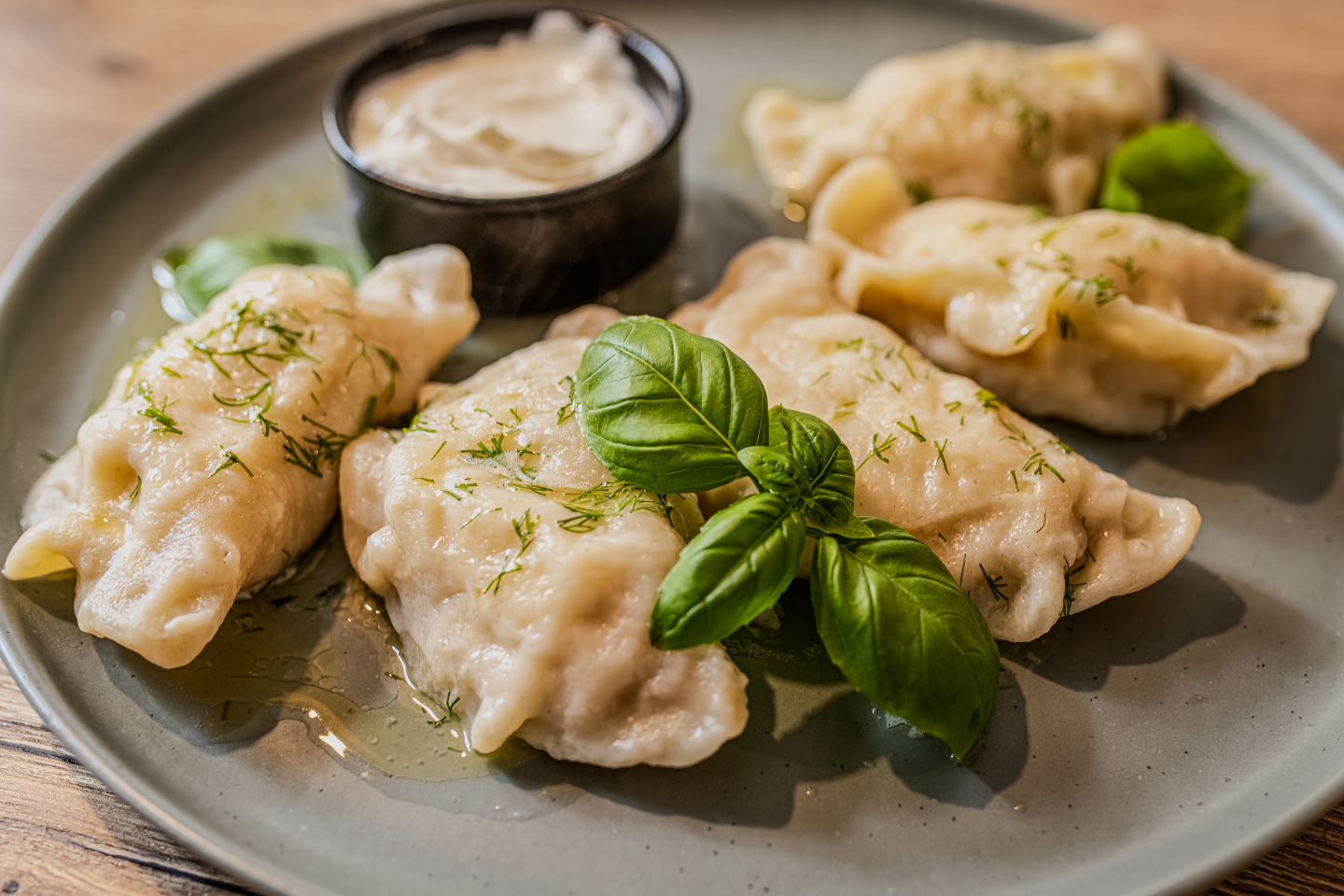 Kuchnia polska na Kaszubach - Pierogi w Restauracji Czarny Kos