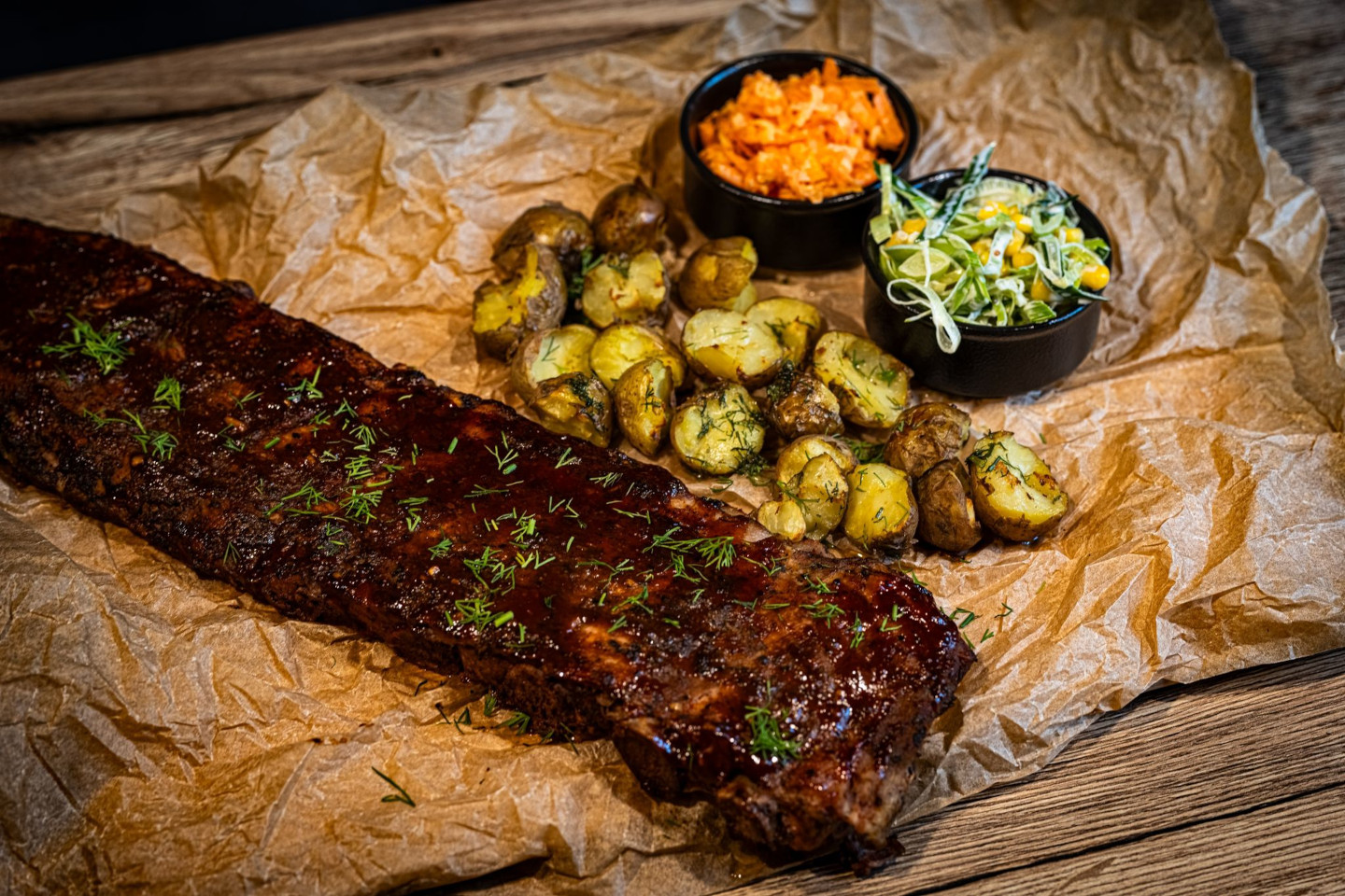 Kuchnia polska na Kaszubach - Żeberka w Restauracji Czarny Kos